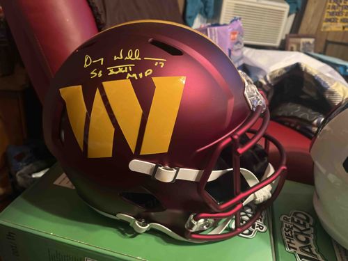 Doug Williams Autographed Washington Commanders Riddell Speed Revolution Replica Helmet