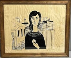 Signed Woodcut Print