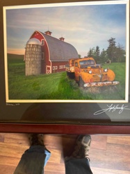 Barn and Truck Photograph