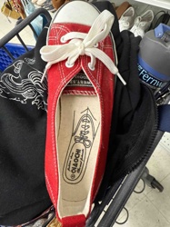 Qiaoqi Women's Red Canvas Slip-On Shoes