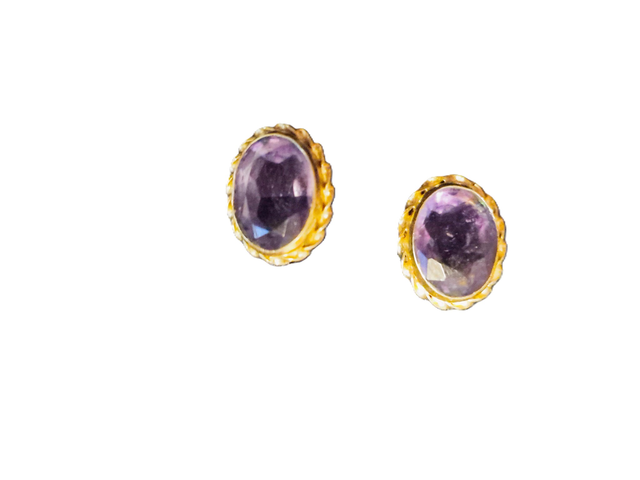 Submitted photo of Gold and amethyst earrings