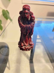 Chinese Figure with Child Figurine