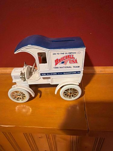 Liberty Classics 1988 USA Baseball Olympic Team Commemorative Van Coin Bank