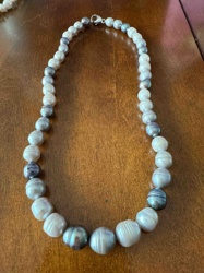 Graduated Multi-Color Baroque Pearl Necklace