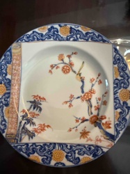 Mottahedeh Imari Lunch Plate, 'Birds and Flowers' Pattern