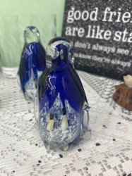 Art Glass Penguin Figurine