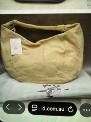 Bruno Rossi Florence Italy Leather Hobo Bag