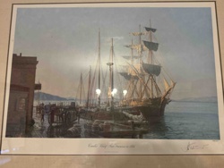 Limited Edition Art Print: Camels' Wharf, San Francisco in 1850