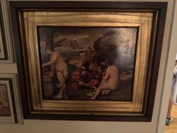 Classical/Mythological Landscape with Figures Oil Painting