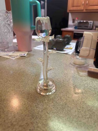 Crystal Rose Figurine