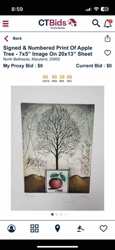 Signed and Numbered Print of an Apple Tree