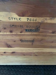 Lane Cedar Chest (Interior Marking Detail)
