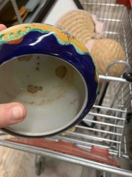 Japanese Ceramic Bowl with Hand-Painted Motif