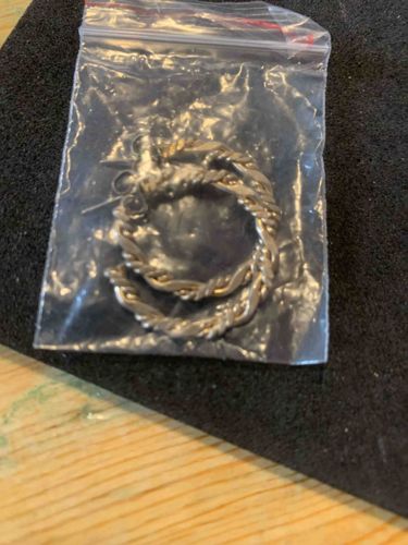 Twisted Rope Bicolor Hoop Earrings