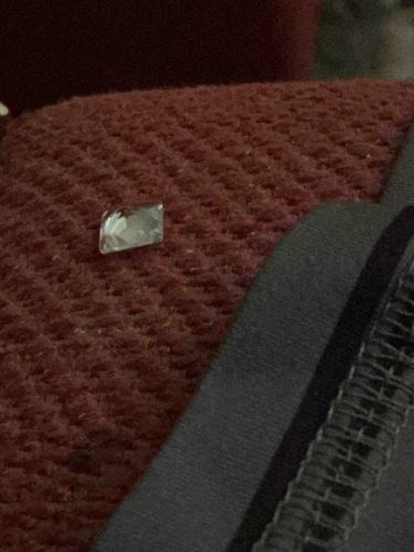 Small Faceted Clear Gemstone or Glass Piece