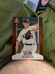 Ian Anderson USA Baseball Panini Trading Card