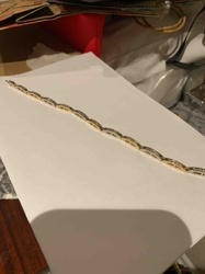 Two-Tone Diamond Pave Tennis Bracelet