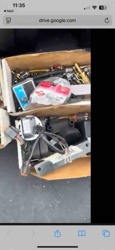 Box of Assorted Automotive and Hardware Components