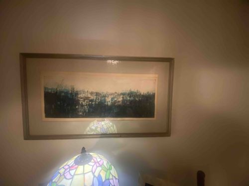 Framed Abstract Landscape Artwork