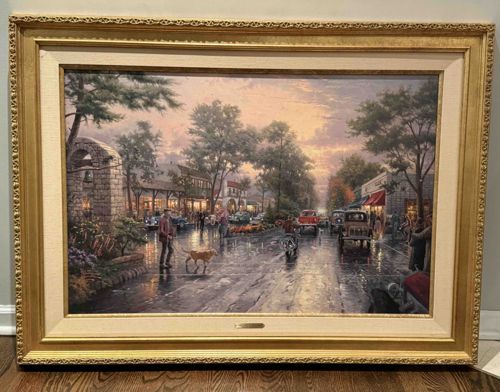 Thomas Kinkade 'Sunset on Ocean Avenue' Limited Edition Signed Proof
