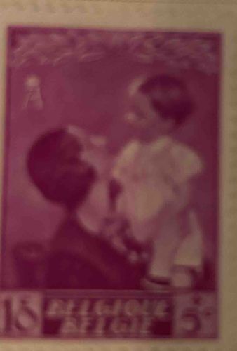 Belgique Congo (Congo Belge) Stamp featuring an adult and child