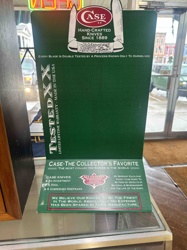 Case XX Knives Countertop Display Sign