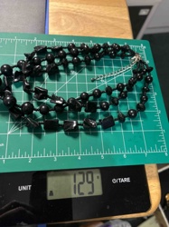 Multi-Strand Black Beaded Necklace