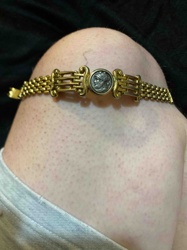Ancient Coin Style Medallion Bracelet