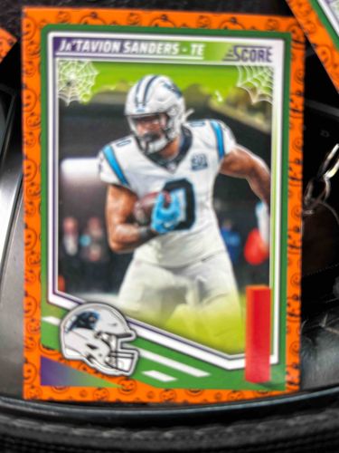Ja'Tavion Sanders - TE Score Halloween Football Trading Card