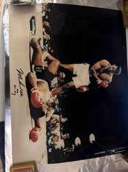 Signed Cassius Clay vs. Sonny Liston 'Phantom Punch' Photograph