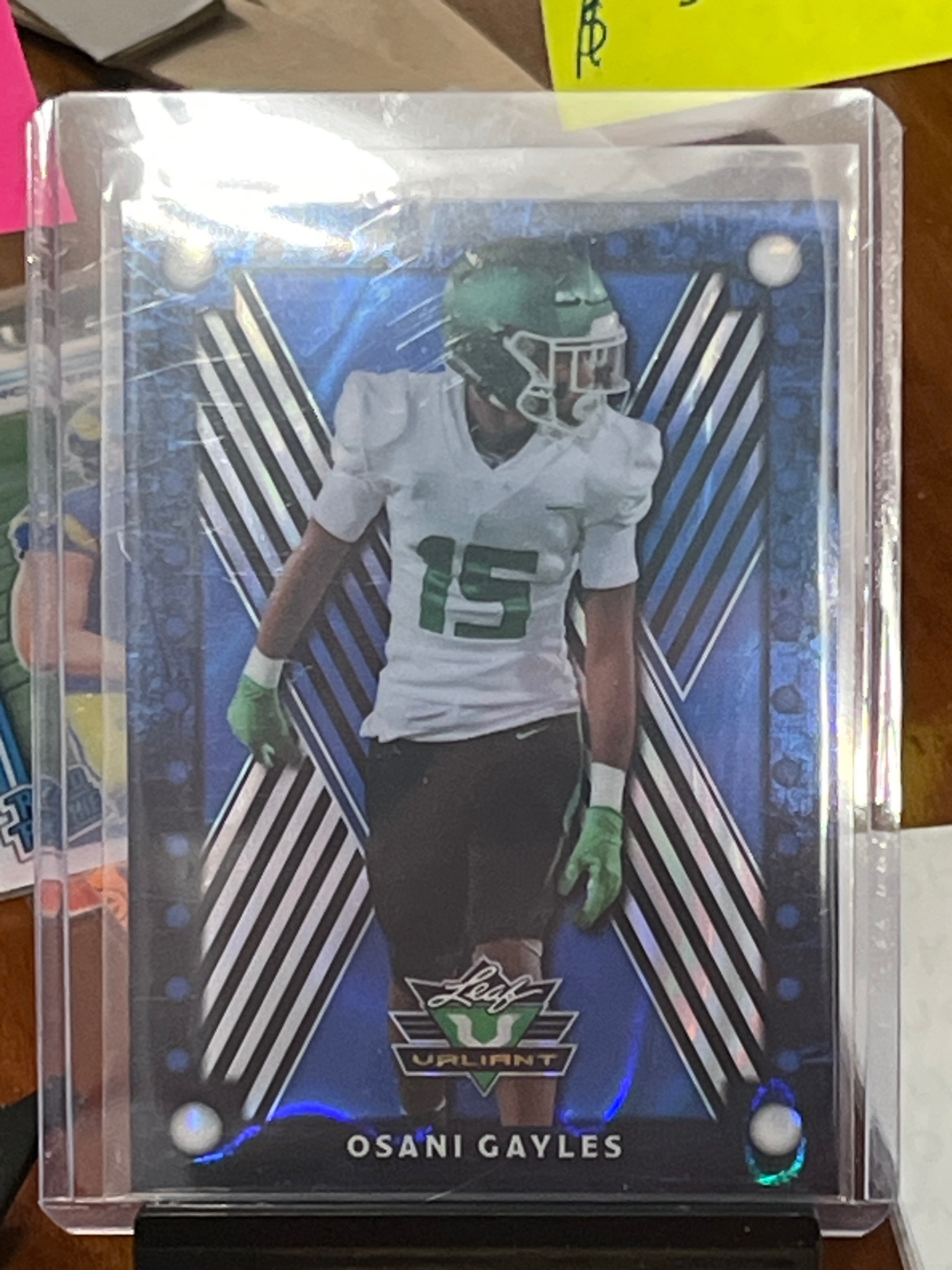 Leaf Valiant Osani Gayles 1/1 Trading Card