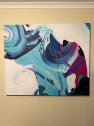 Abstract Expressionist Canvas Painting