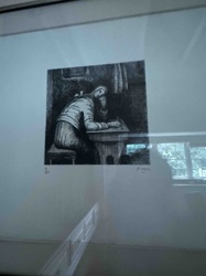 Limited Edition Print of a Figure Writing
