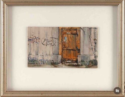 Shirley Masinter, Urban Doorway with Graffiti