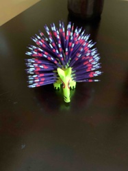 Colorful Porcupine/Hedgehog Figurine
