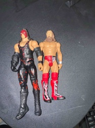 Used WWE Wrestling Action Figures: Kane and Daniel Bryan