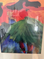 Abstract Expressionist Watercolor Painting