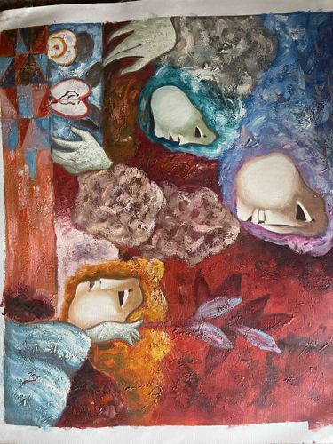 Abstract Portrait Painting
