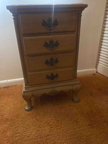 Four-Drawer Wood Nightstand/Chest