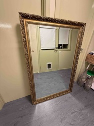 Ornate Giltwood Floor Mirror