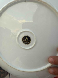 Arita Porcelain Plate with Backstamp