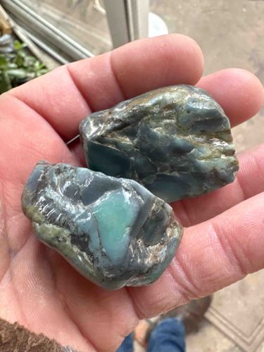 Raw Blue-Green Jasper or Chert Nodules