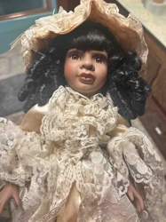 Vintage Dan Dee Limited Edition Bisque Porcelain Doll