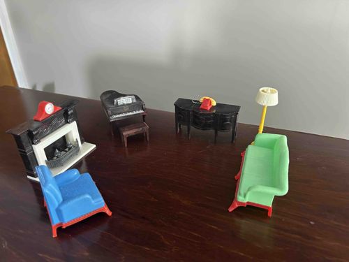 Vintage Ideal Petite Princess and Little Princess Dollhouse Furniture Set