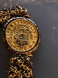 Coin Replica Charm Bracelet