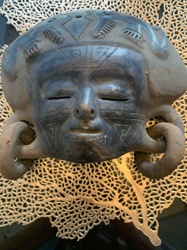 Pre-Columbian Style Terracotta Mask