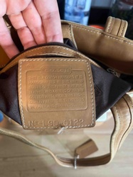 Coach Handbag with L9D-6122 Serial Number
