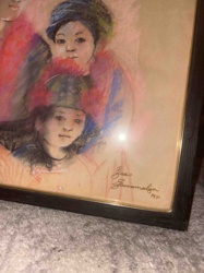 Pastel Portrait of Two Children