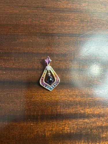 Rainbow Multi-Gemstone Pendant
