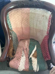 Antique/Vintage Upholstered Armchair